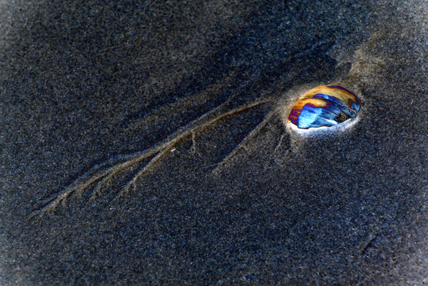 A Bright Object and Lines in the Sand